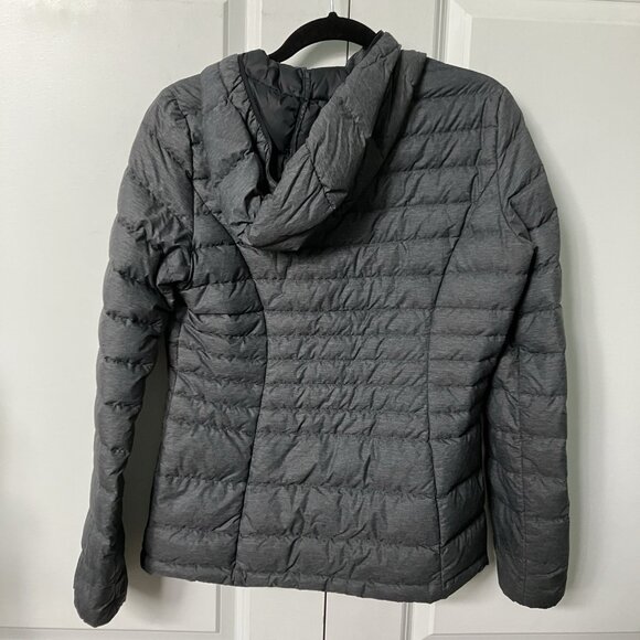 Paradox Quilted Down Jacket Womens S Black Duck Fill Full Zip Hooded Outdoor - Picture 8 of 9